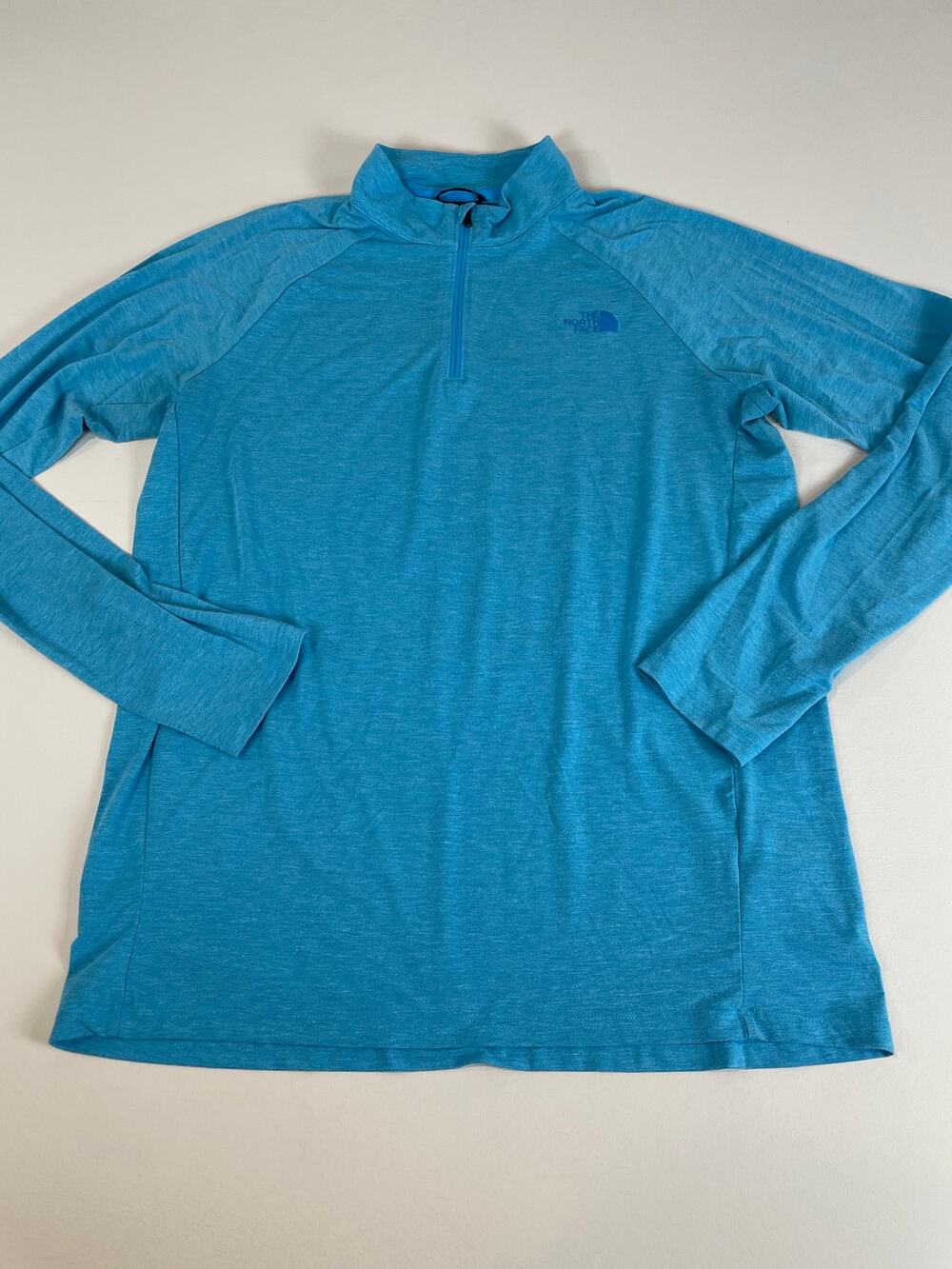 The North Face Sunriser Quarter Zip Pullover Size L Light Blue Lightweight